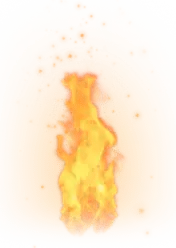 Olympus torch Torch flame on a marble column